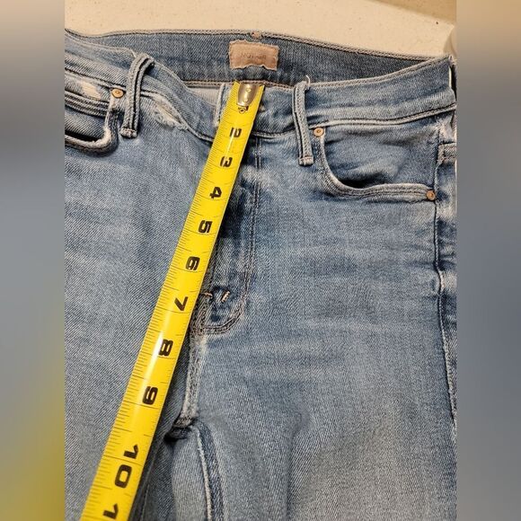 MOTHER The Mid Rise Dazzler Ankle Fray Riding The Cliffside size 25 - Picture 13 of 16